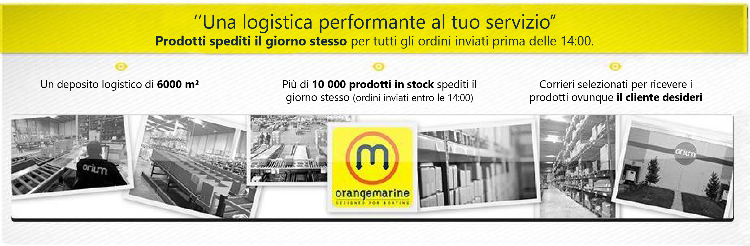 Deposito e corrieri 10.000 prodotti in stock spediti il giorno stesso e corrieri selezionati per trasportare le merci il più rapidamente possibile